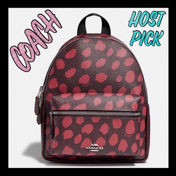 Coach Handbags - ❤️MARKDOWN❤️Authentic Coach mini spotted backpack
